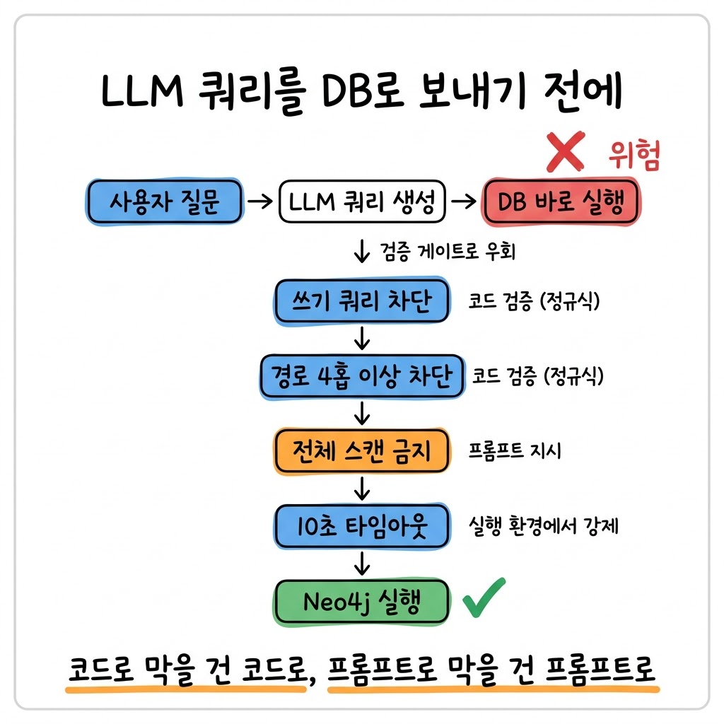 Text-to-Cypher를 도구로 만들면서 검증 레이어를 같이 깔았습니다