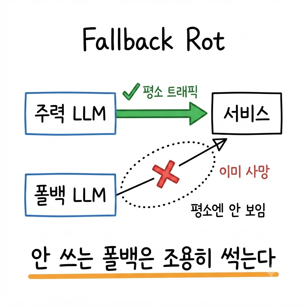 LLM 폴백을 뒀는데, 이미 죽어 있었습니다