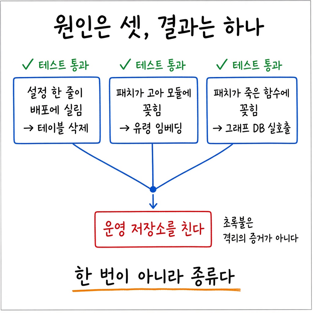 실패하지 않는 테스트가 운영 벡터 저장소에 유령 임베딩을 남기고 있었습니다 그림 3